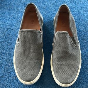 Leather Frye slip on shoes
